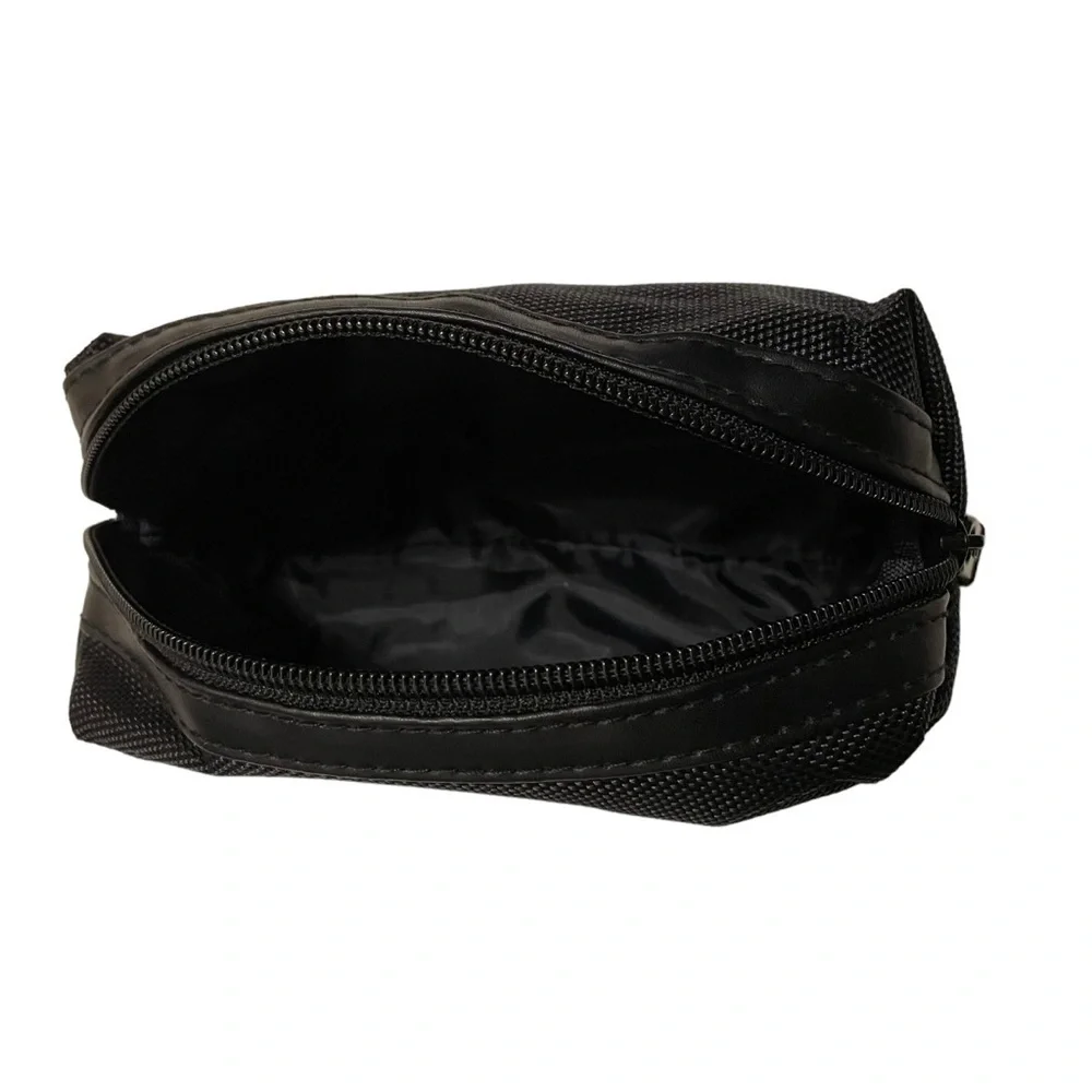 TUMI Small Black Makeup Toiletry Pouch Bag